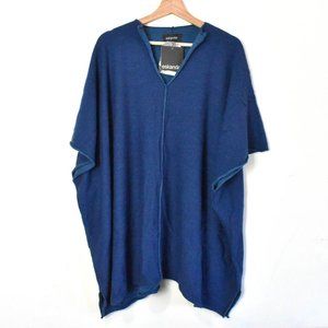 Eskandar $2495 NWT Women Slit Neck Poncho Wool Top